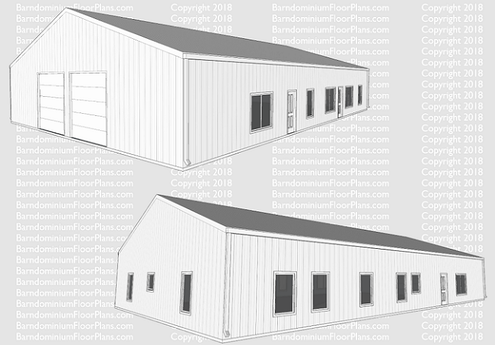 Barndominiumfloorplans hazel barndominium 2500 sq ft 3D floor plan