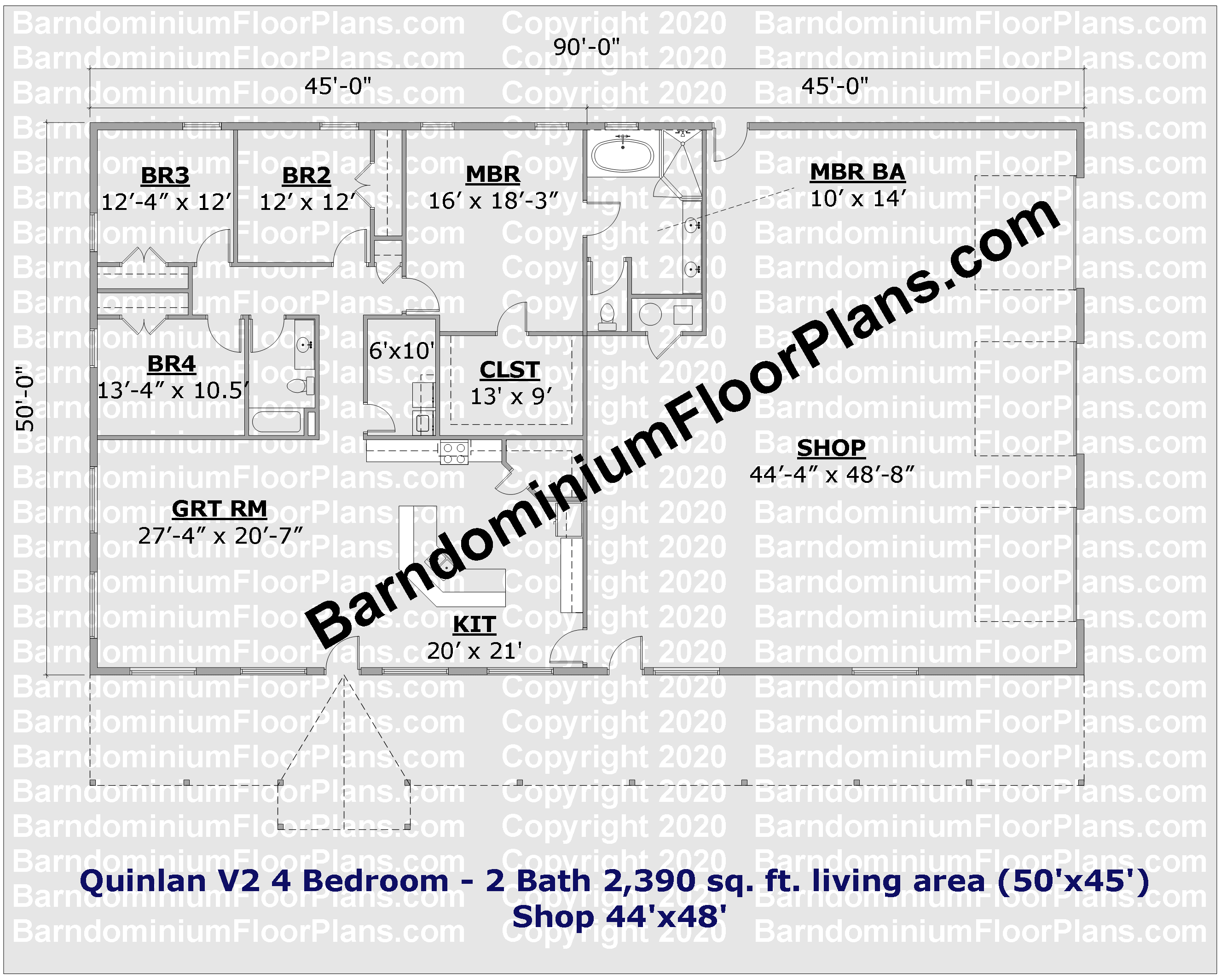 Quinlan-V2-barndominium-4-Bedroom-2-Bath-2390-sq-ft-FloorPlan