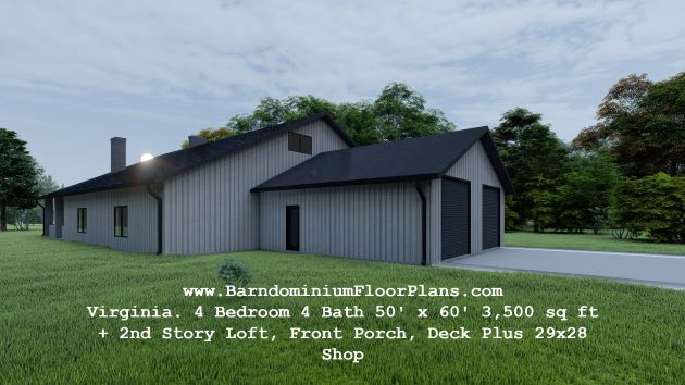 Virginia-barndominium-3d-rendering-exterior-4bed-4-bath-3500-sq-ft-floor-plan-plus-shop