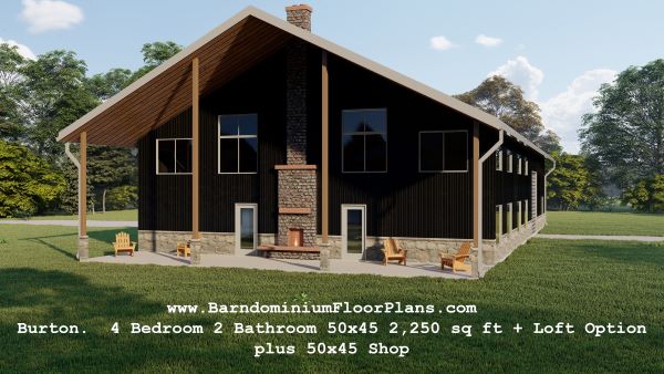 Burton-4Bedroom-2Bathroom-50x45-2250-sqft-plus-Loft-Option-plus-50x45-Shop