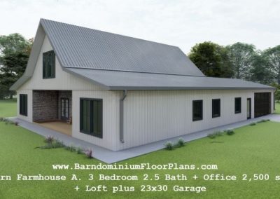 modern-farmhouse-version-a-3d-rendering-right-sideview-3bed-2.5-bath-2500-sq-ft-floor-plan-with-office-plus-loft