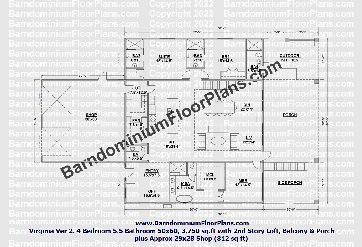 Virginia-version-2-50x60-3750-sq-ft-4bed-5.5-bath-barndominium-Floor-Plan-barndominiumfloorplans