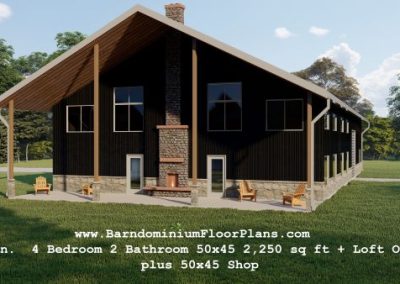 Burton-4Bedroom-2Bathroom-50x45-2250-sqft-plus-Loft-Option-plus-50x45-Shop