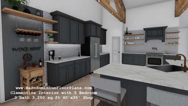Clementine-barndominium-Interior-3d-rendering-kitchen-design