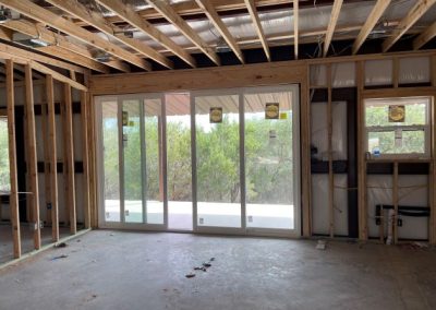 barndominiumfloorplans-Brennan-Custom- 2560-Single-Slope-Floor -Plan-framing-windows-Texas-Barndominium-Photo