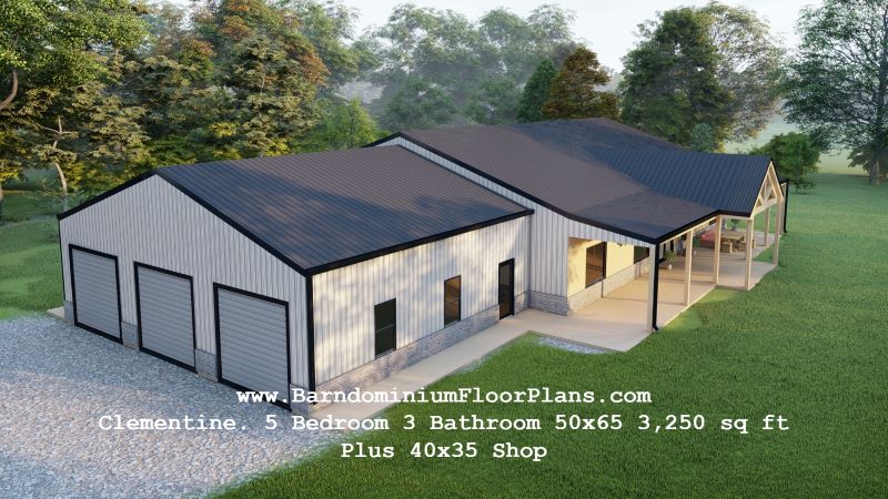 clementine-barndominium-3d-render-3250-sqft-floor-plan-5beds-3baths-plus-shop