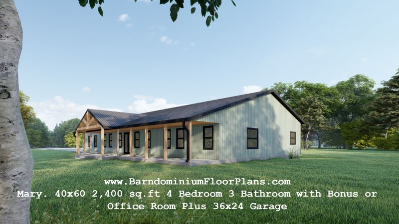 Mary-barndominium-40x60-2400-sqft-4Bed-3Bath-Plus-36x24-Garage-with-Bonus-or-Office-Room