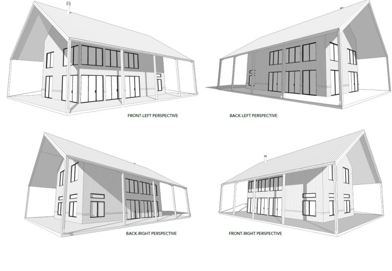 Ike-barndominium-3D-elevation-1250-sqft-Floor-Plan