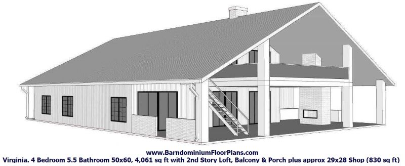 virginia-barndominium-3d-elevation-perspective-2-story