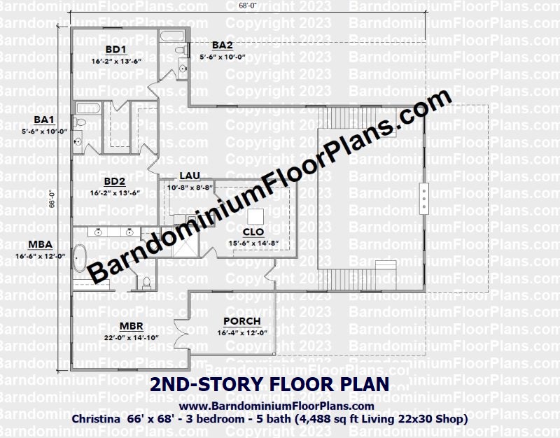 christina-farmhouse-barndominium-66x68-4488-sqft-3bed-5bath-plus-shop-2nd-floor-plan