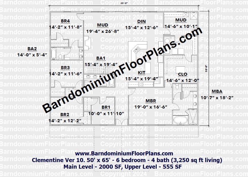 clementine-version-10-6Bedroom-3bathroom-3250-sqft-Barndominium-floor-plan
