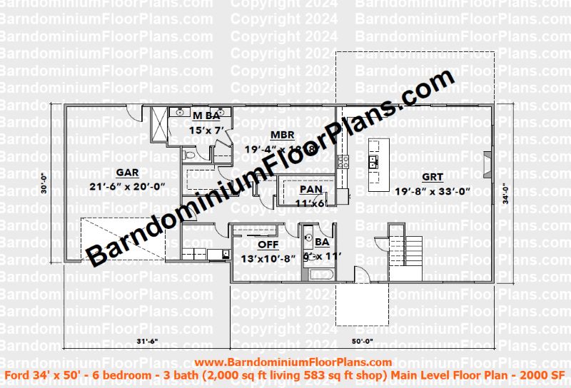 ford-barndominium-3450-6beds-3bath-2000-sqft-living-583-sqft-shop-floor-plan-main-level