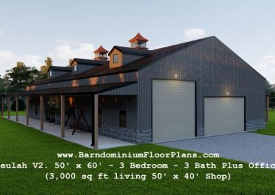 beulah-version2-barndominium-3d-rendering-front-porch-3bed-3bath-3000-sq-ft-floor-plan