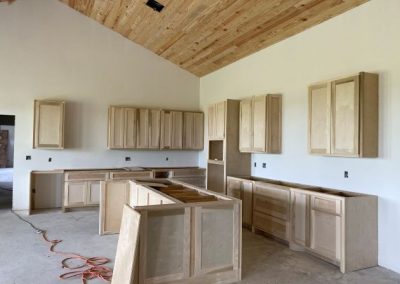 modified-clementie-v3-barndominium-Texas-kitchen-cabinet-installation
