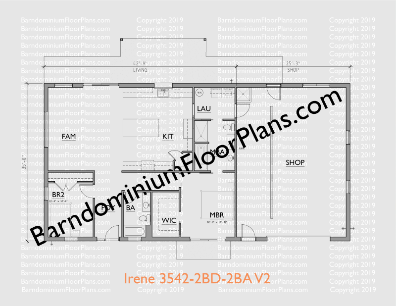 Irene-version-2-barndominium-35x42-2Bedrooms-2Bathrooms-1470-sqft-floor-plan-plus-25x35-shop