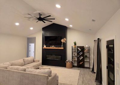 Modified Levi Barndominium 3600 sqft in Columbia Missouri Living Room