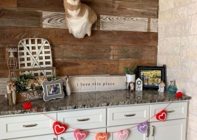 Modified Clementine barndominium 3250 sqft in Texas interior Living Room Wall Decor