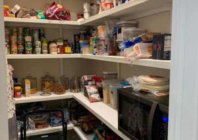 Modified Clementine barndominium 3250 sqft in Texas Pantry