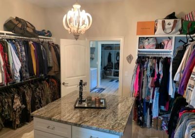 Modified Clementine barndominium 3250 sqft in Texas Walk-In closet