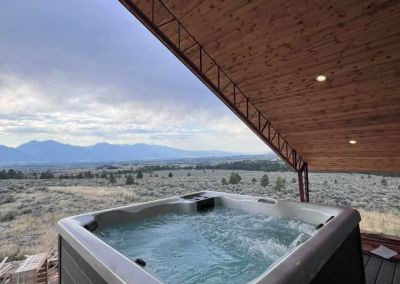 Modified Virginia V3 Barndominium in Montana Deck Tub