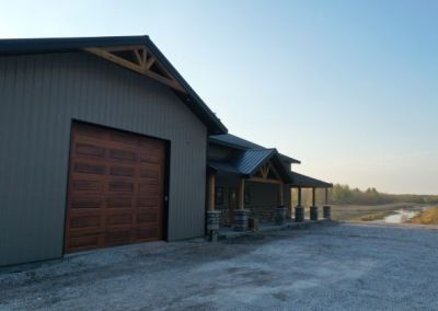 modified Burton Version 3 barndominium in Missouri Shop